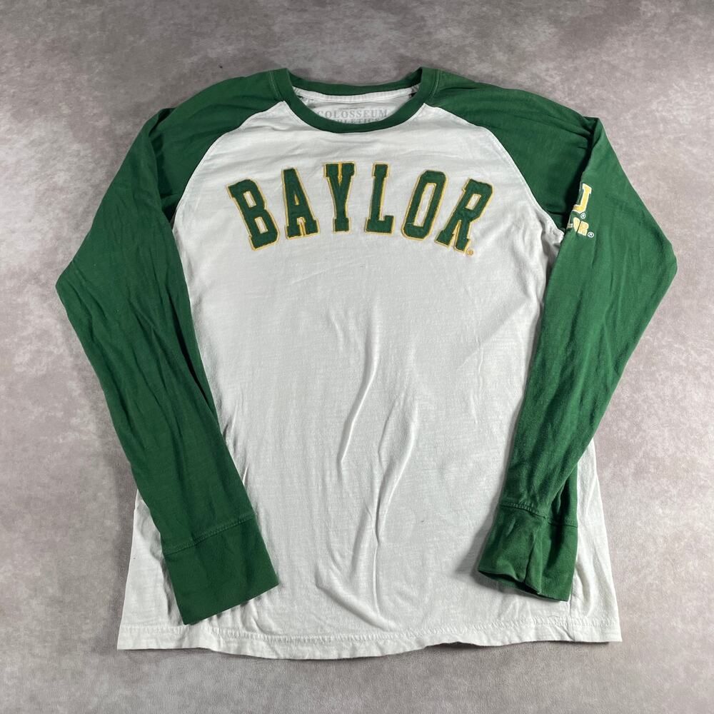 Women's Colosseum Athletics Baylor Bears University Raglan Medium LS Top College